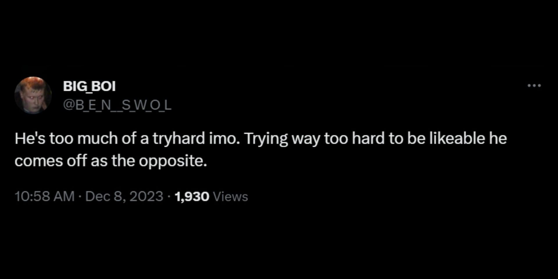 Internet reacts to the Shang-Chi actor's viral GIF at The Game Awards 2023. (Image via X/@B_E_N__S_W_O_L)
